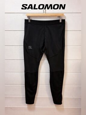 SALOMON Black Performance Leggings Size L